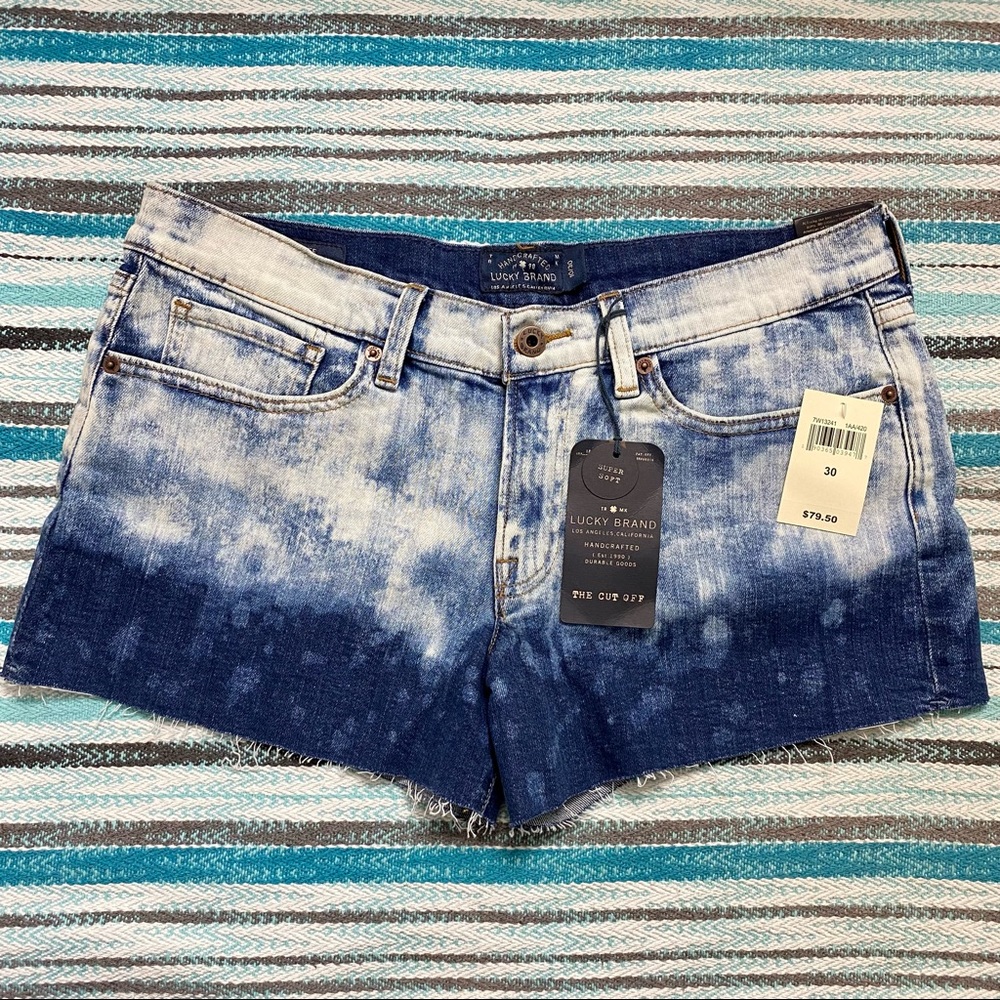 NWT Lucky Brand Denim Hombre Blue Cut Off Shorts